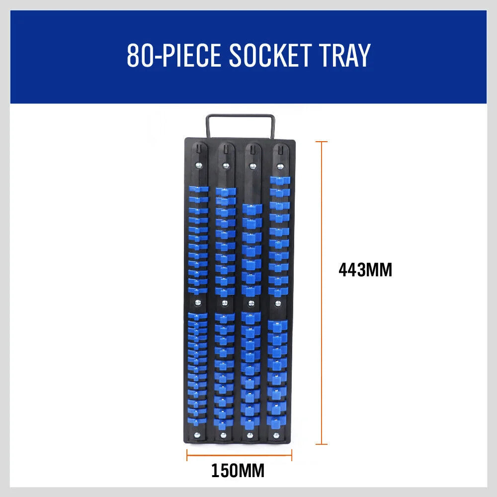 Socket Storage Rail Organizer 80 Mixed Ball Locking Holder