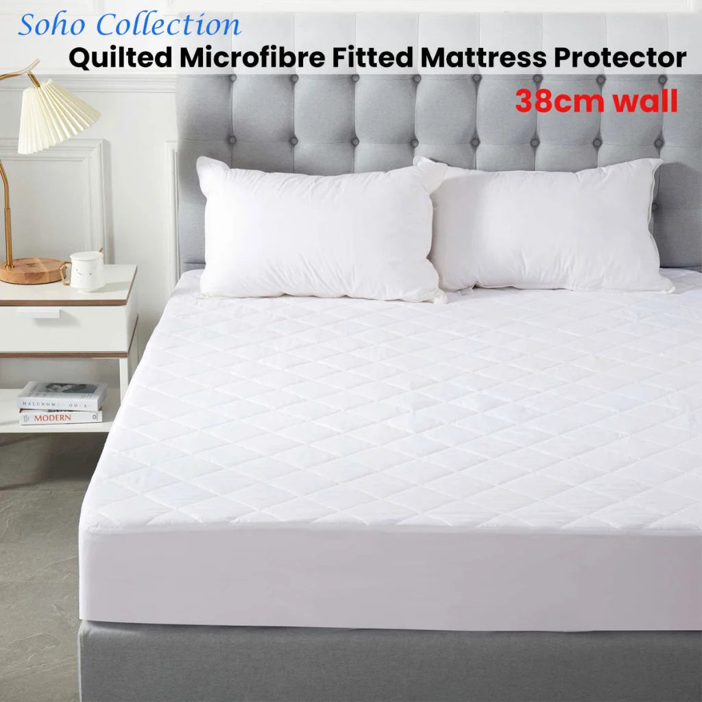 Soho Collection Quilted Microfibre Fitted Mattress