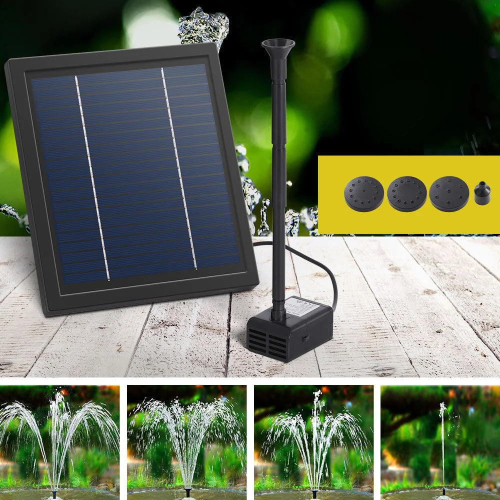 Solar Pond Pump Submersible Powered Garden Pool Water