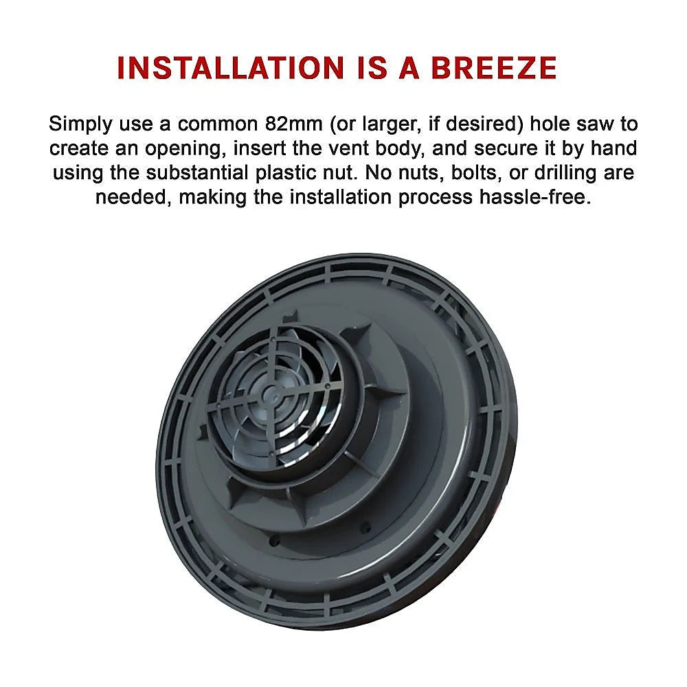 Solar Powered Roof Fan Ventilator Loft Vent for Boat RV