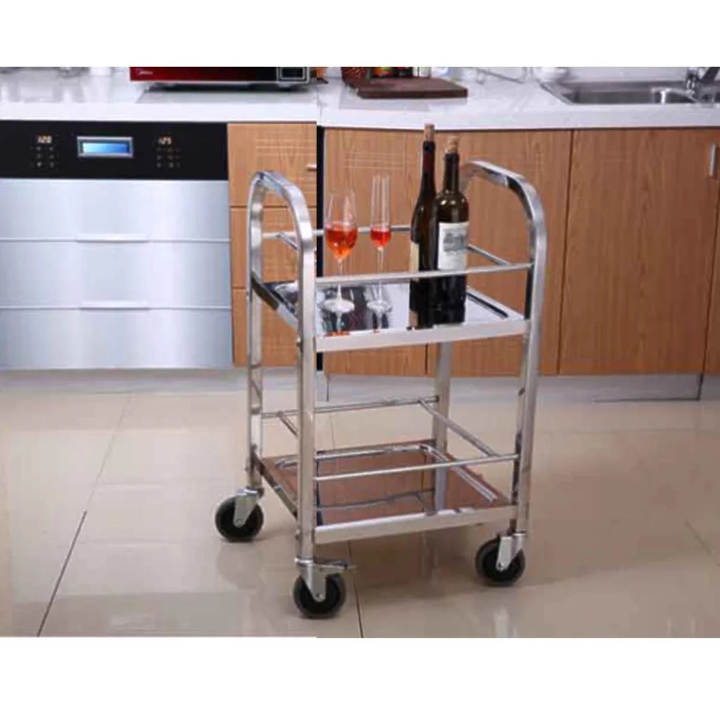 Stainless Steel Drink Wine Food Cart Trolley Commercial Kitchen Utility - Premium