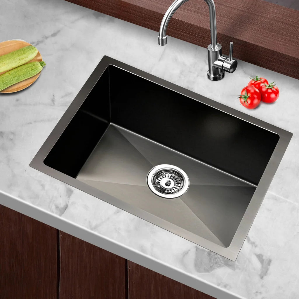 Stainless Steel Sink 450x300mm Black - DIY