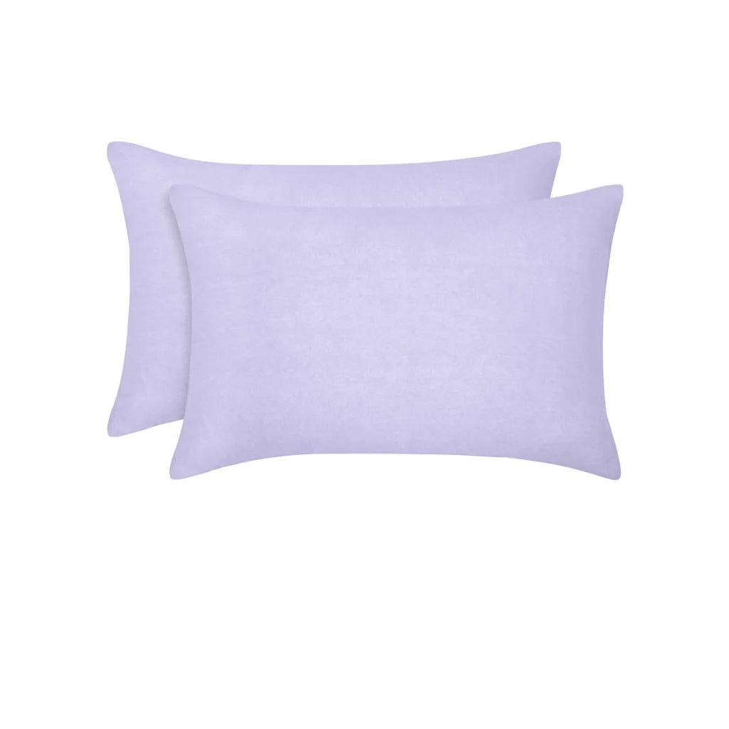 Standard Pillowcases Pair Vintage Design Homewares Lilac