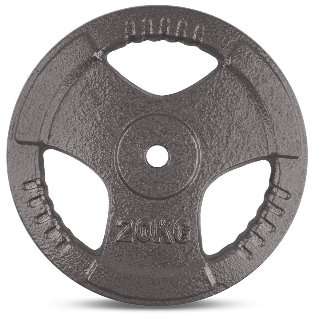 Standard Plate 20kg Tri-Grip 25mm (Pair) CORTEX - Sports &