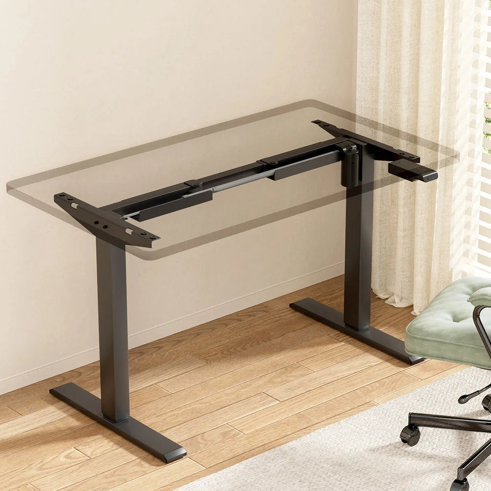 Standing Desk Frame Only Motorized - Black