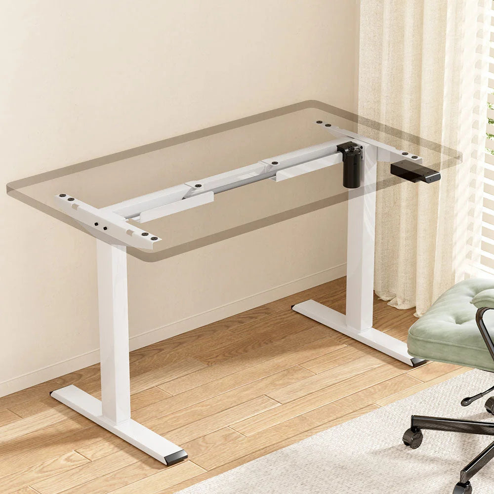 Standing Desk Frame Only Motorized - White