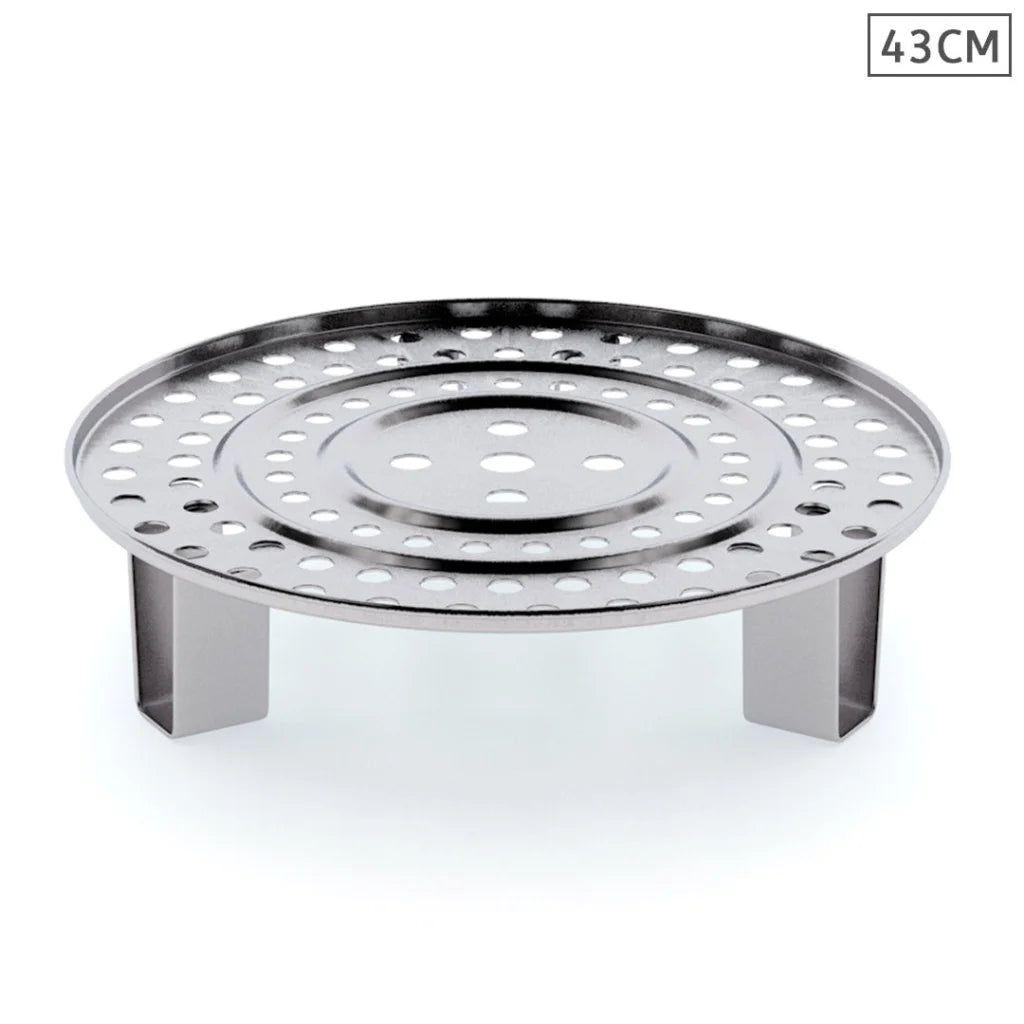 Steamer Insert Premium 43cm Stainless Steel Stock Pot Steaming Rack Tray