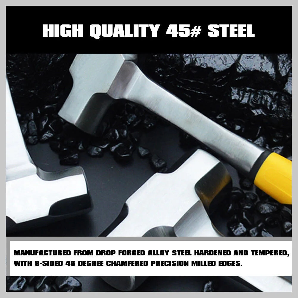 Steel Hammer Set 2LB + 3LB Double Octagonal Solid Forged