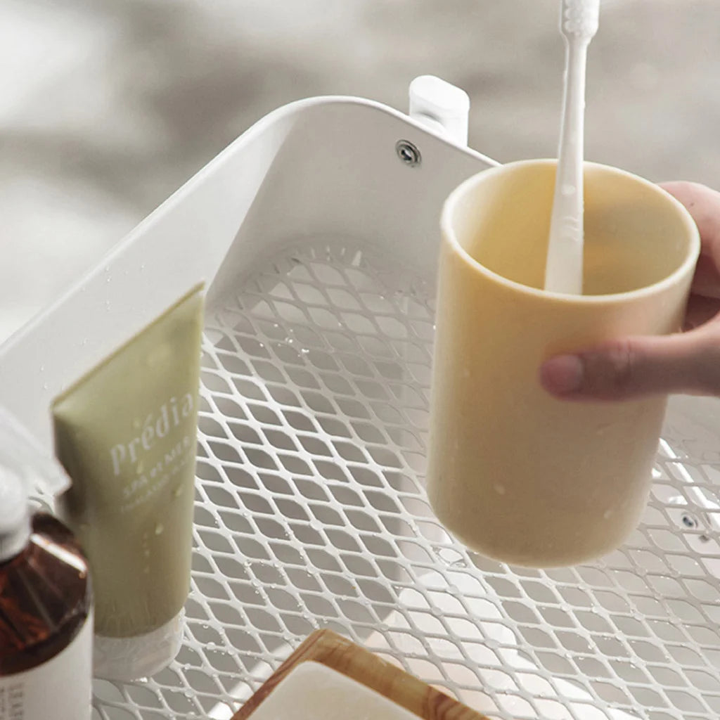 Steel White Foldable Kitchen Cart 3 Tier Multi-Functional Shelves Portable Storage Organizer with Wheels