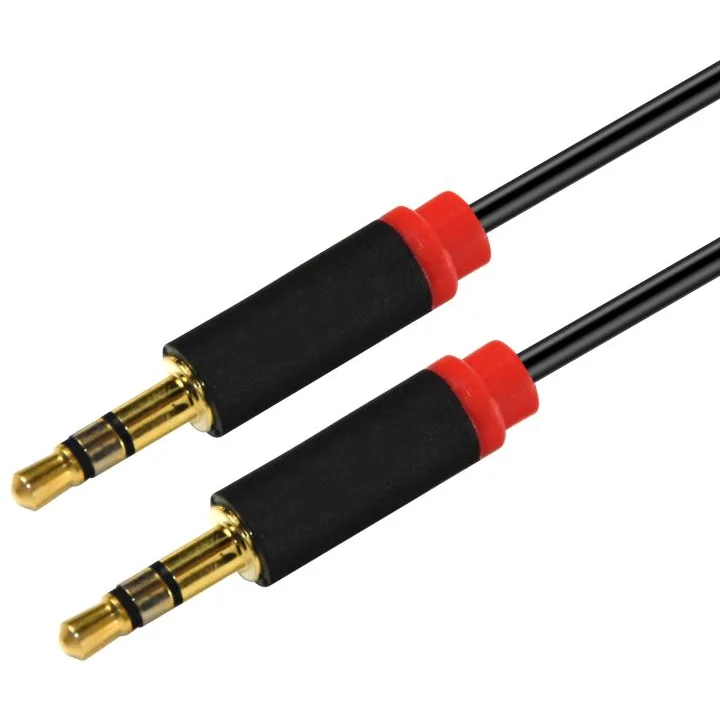 Stereo Auxiliary Cable ASTROTEK 2m 3.5mm Flat Male to Male
