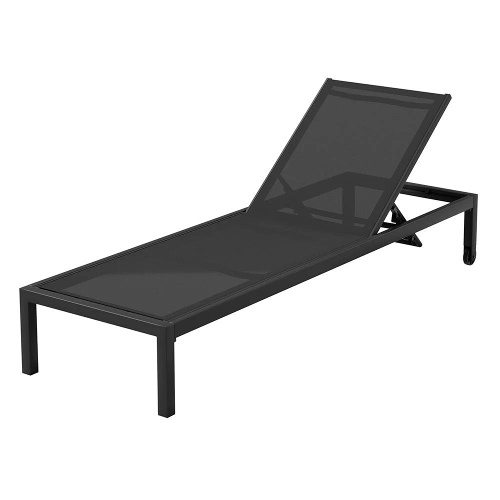 Sun Lounge Outdoor Lounger Aluminium Folding Beach Chair