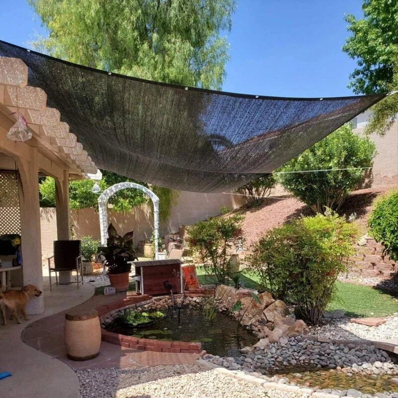 Sunshade Net 8 Brackets 85% Reinforced Thick Sun Sail