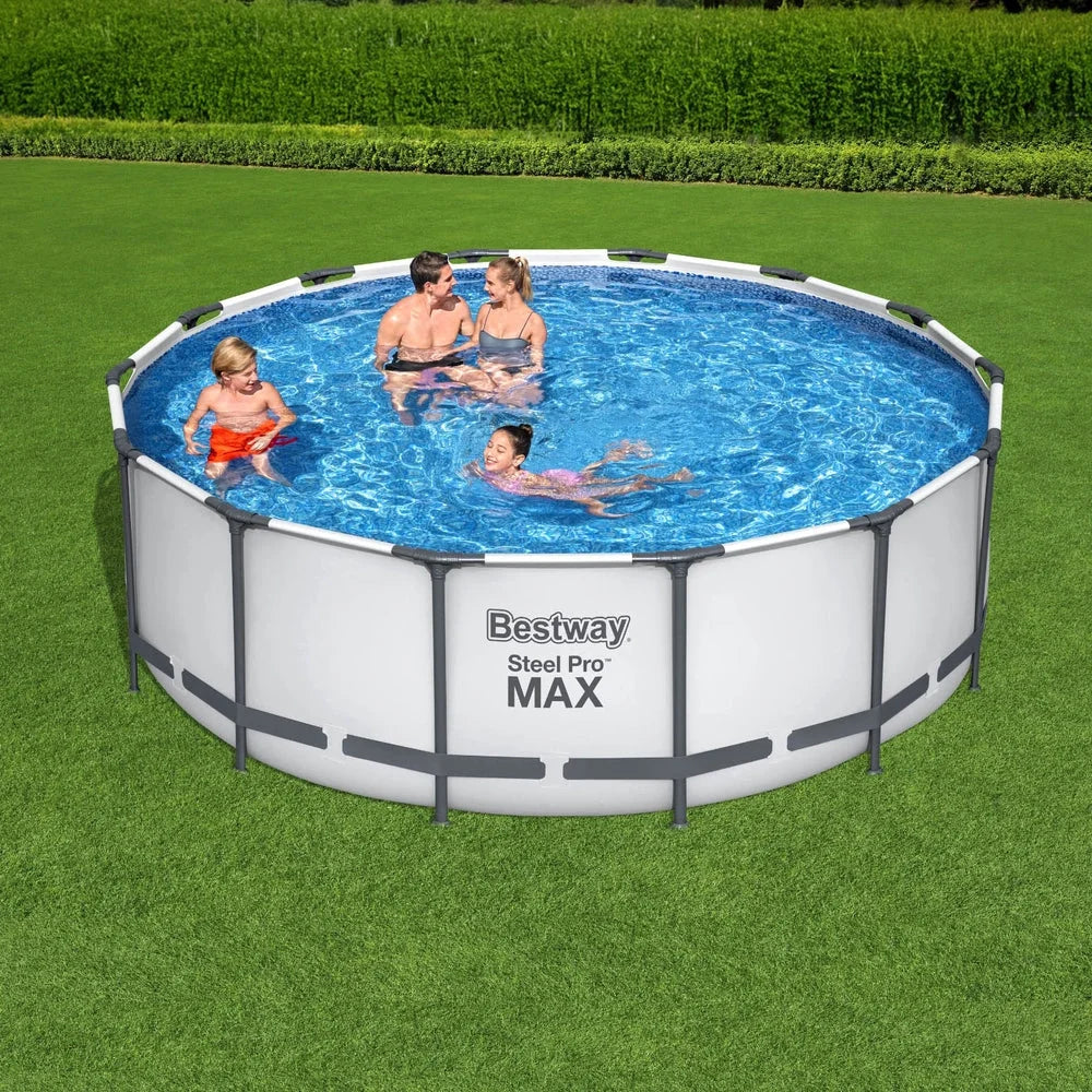 Swimming Pool Steel Frame 427x427x122cm Above Ground Pool