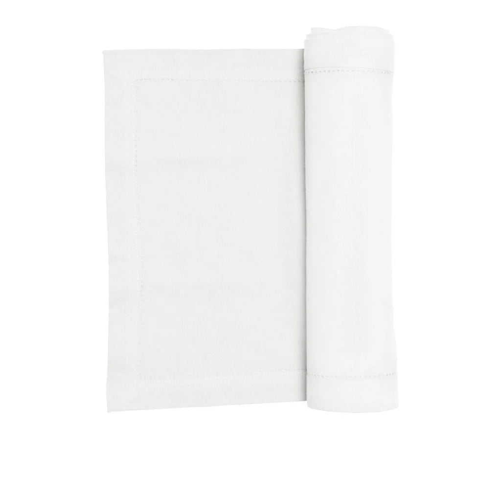 Table Runner Rans Elegant Hemstitch - White - Furniture