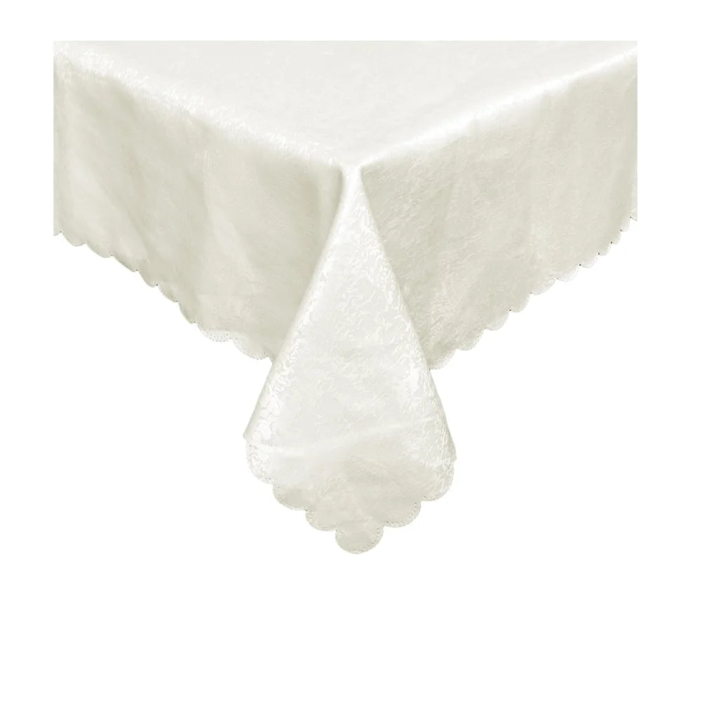 Tablecloth Jacquard Safari Ivory 150 x 220 cm - Home &