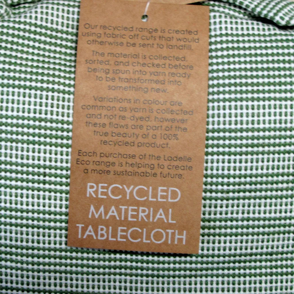 Tablecloth Ladelle Eco Cotton Rich 150x300 cm - Green