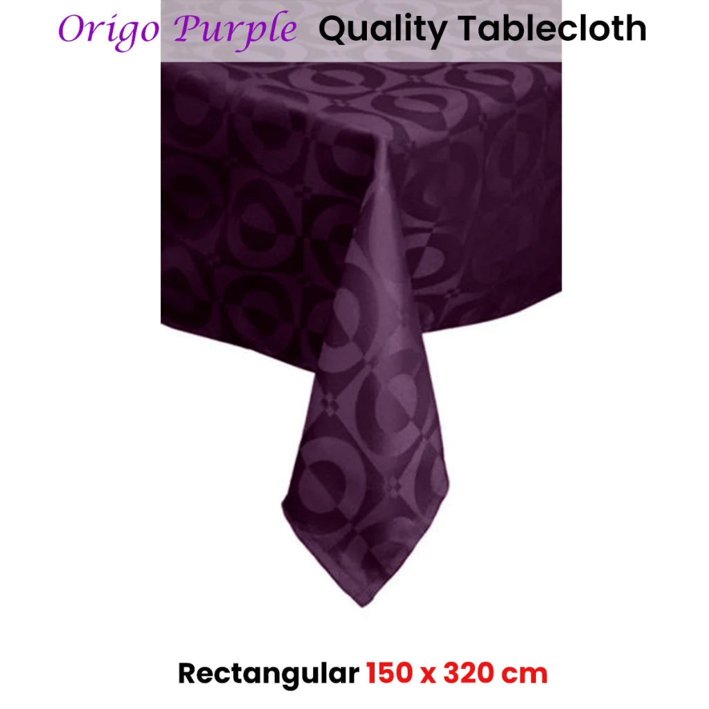 Tablecloth Quality Origo Purple 150x320 cm - Home & Garden