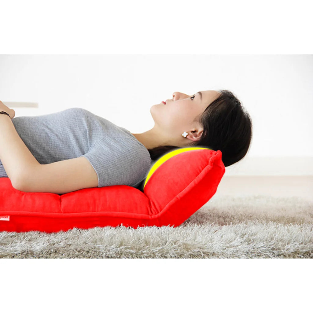 Tatami Floor Sofa Bed Foldable Meditation Lounge Chair Recliner Lazy Couch Red