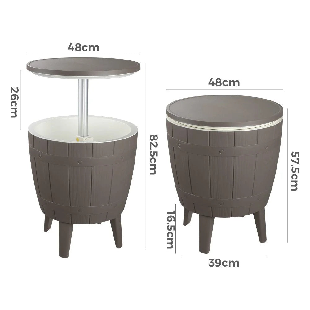 Taupe Cooler Table - Furniture