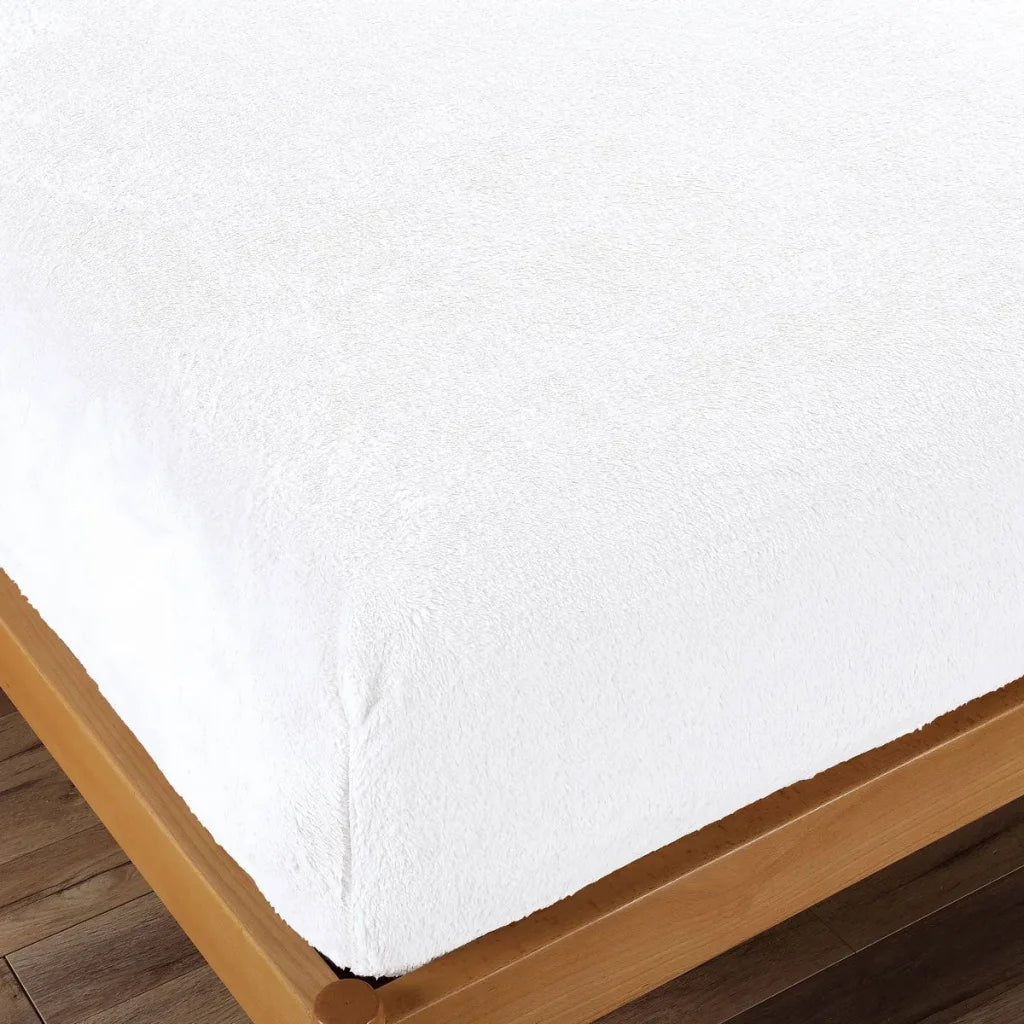 Teddy Fleece Fitted Sheet Combo Set Ramesses - White Queen