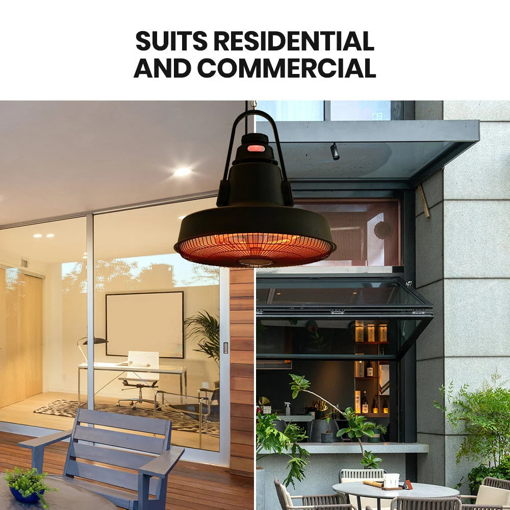 THERMOMATE 1500W Hanging Outdoor Electric Patio Heater