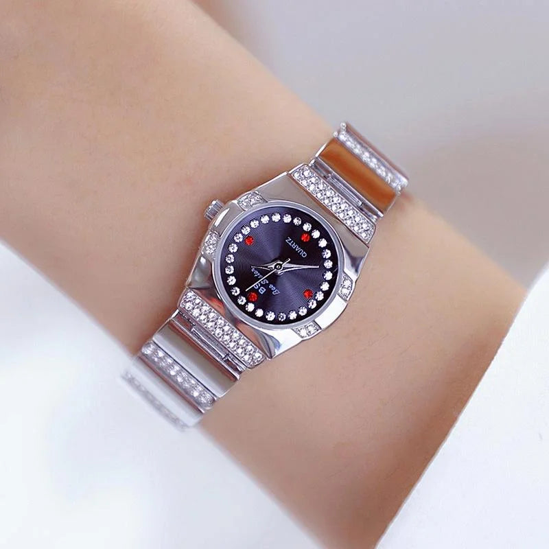 Timeless Diamond Women Watch - Classic Design - Golden