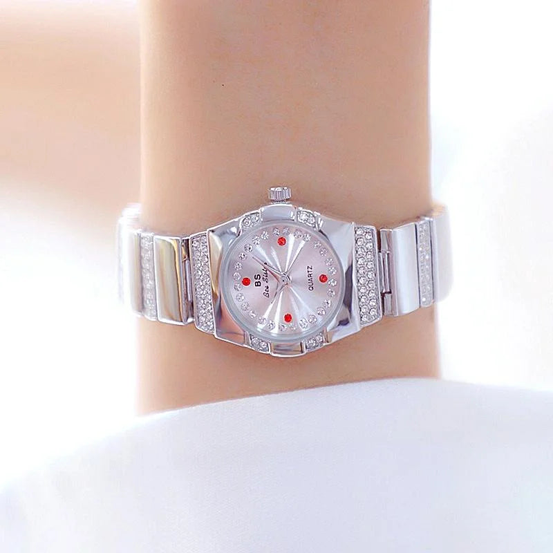 Timeless Diamond Women Watch - Classic Design - Silver