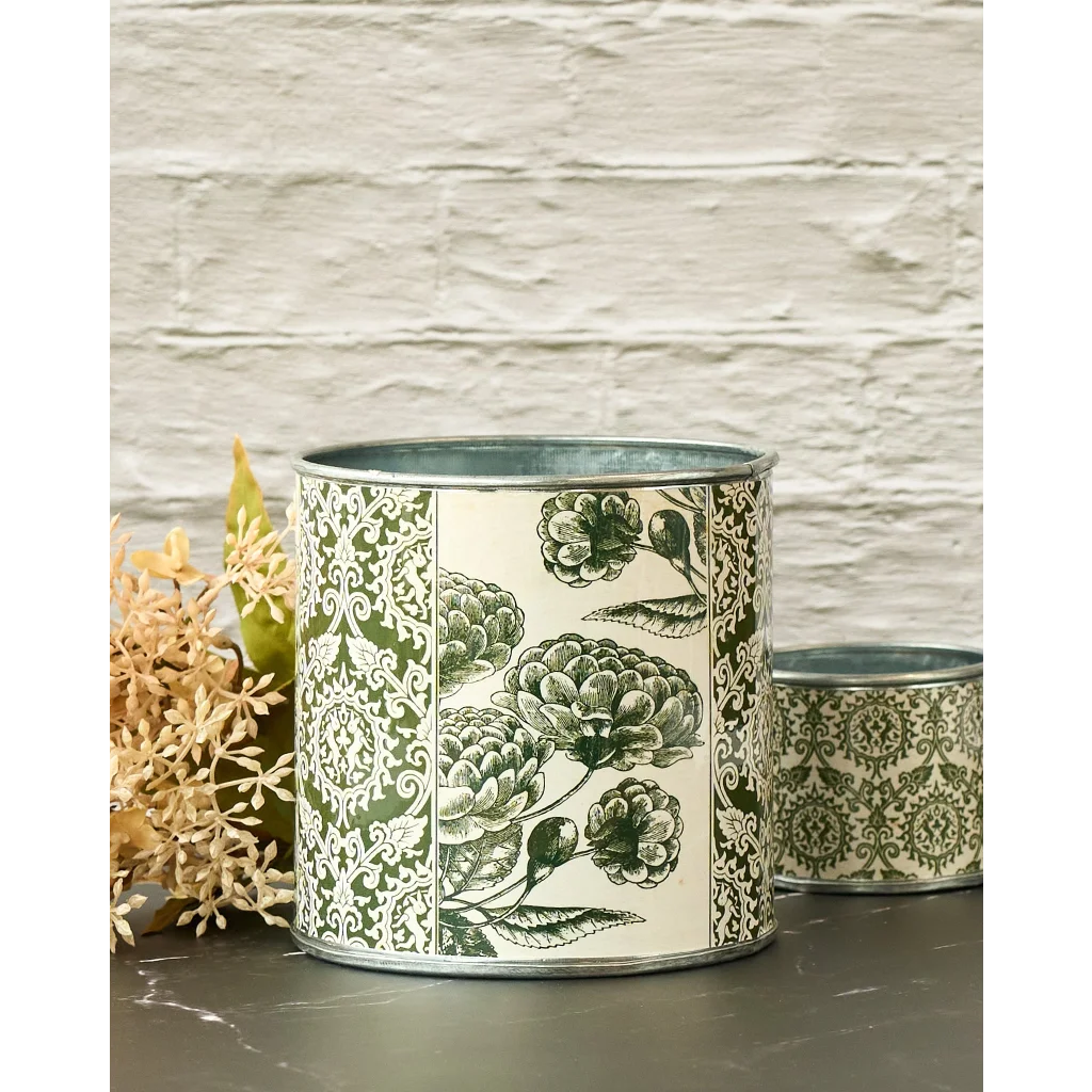 tin-planter-raj-dahlia-set-of-4 - Home & Garden > Decor >