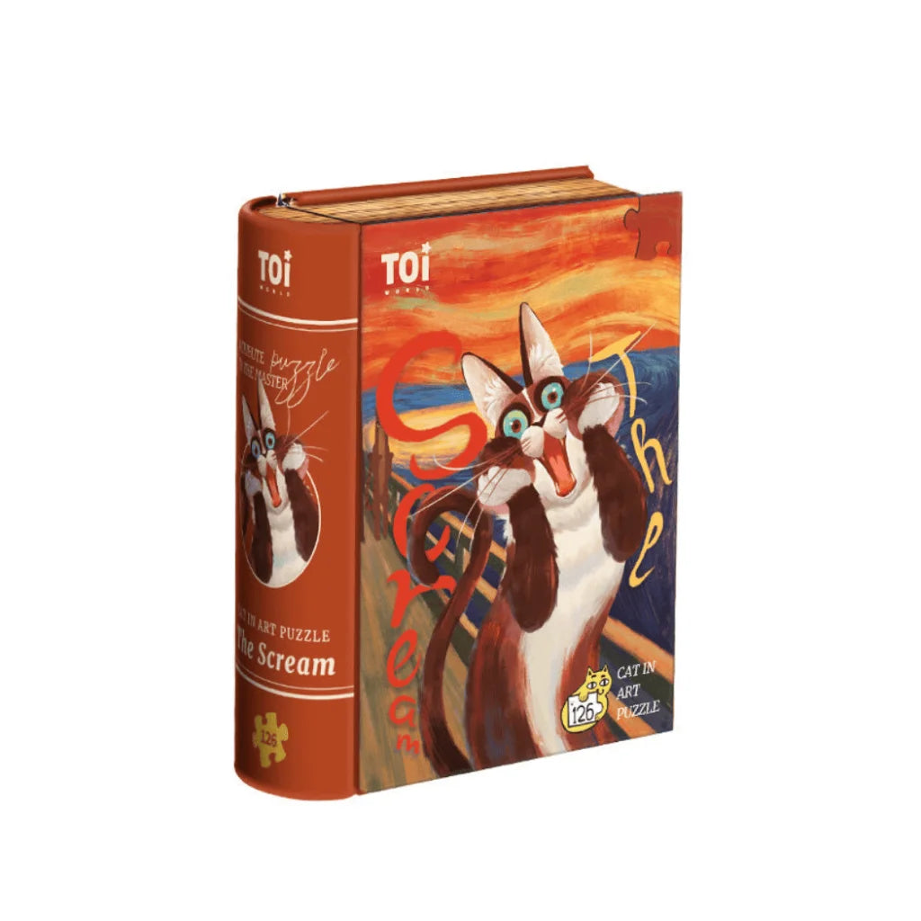 TOI Cat in Art Puzzle - The Scream-1973194210895073280