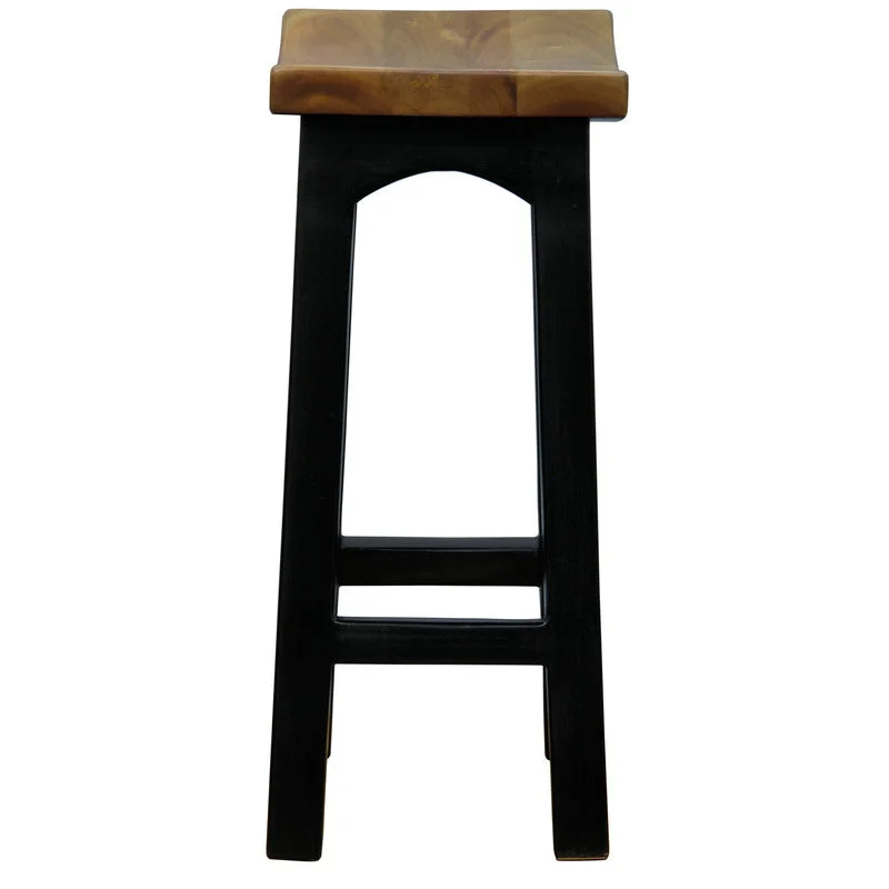 Tokyo Timber Kitchen Counter Stool - Black Caramel