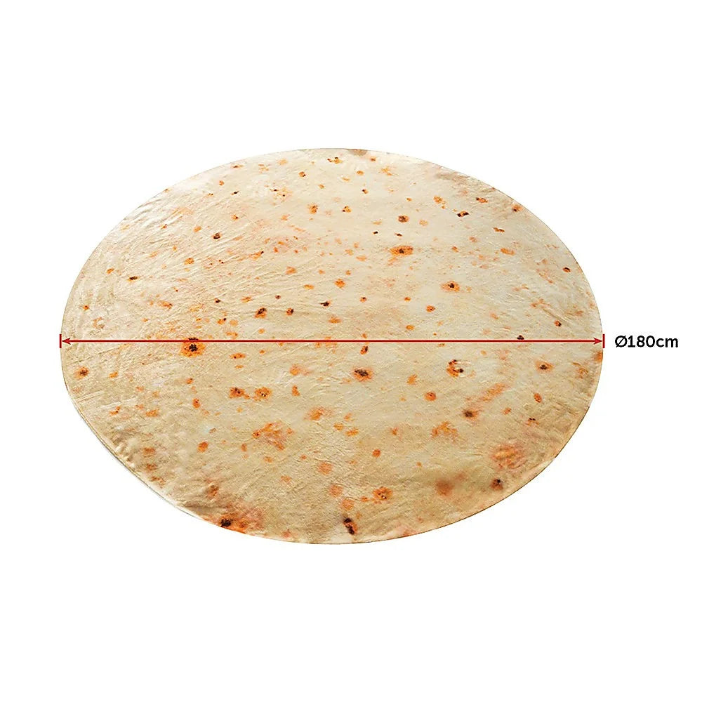 Tortilla Blanket Burrito 180cm Throw Blanket Rug