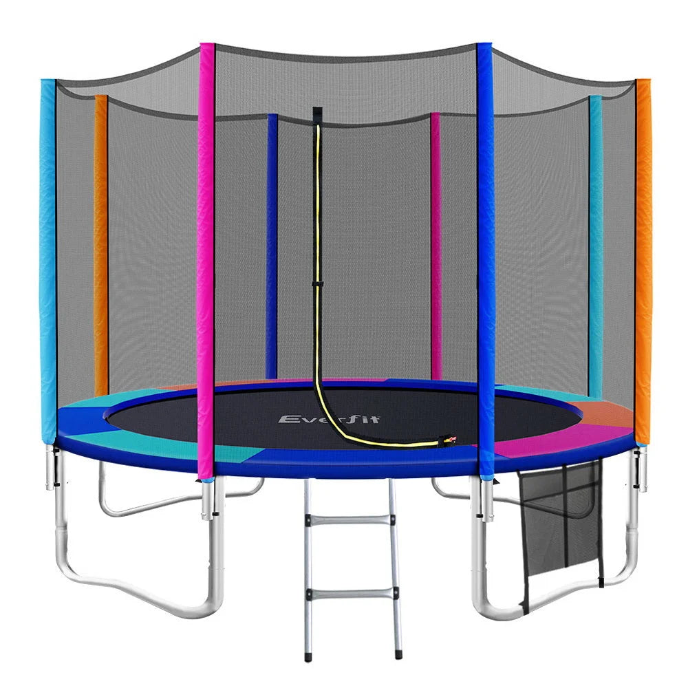 Trampoline 12FT Round Kids Safety Net Enclosure Pad Outdoor