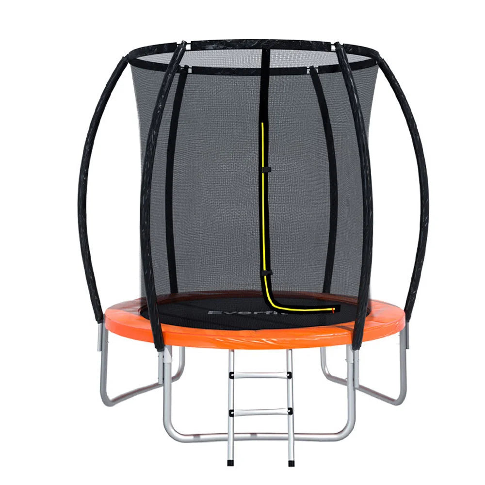 Trampoline 6FT for Kids with Ladder Enclosure Safety Net &