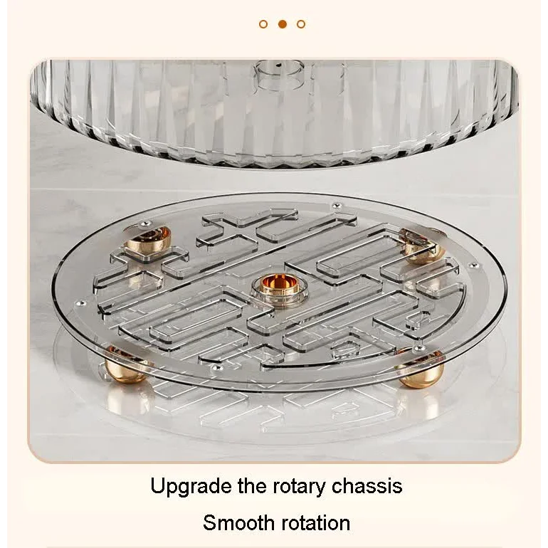 Transparent Luxury Rotating Storage Rack – Transparent