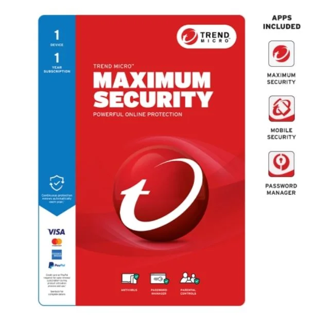 TREND MICRO Micro Maximum Security (1 Device) Retail Mini