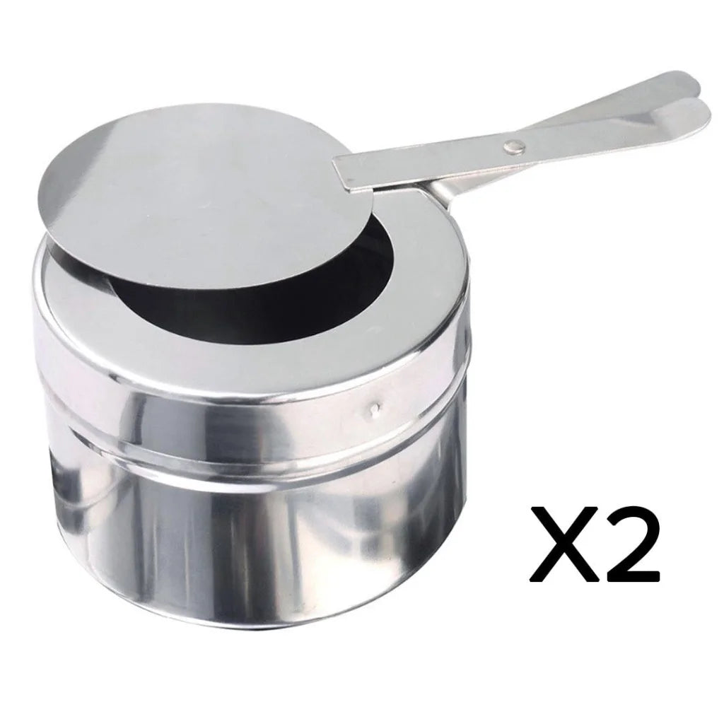 Triple Tray Chafing Dish 3L Stainless Steel Roll Top Food Warmer - Premium