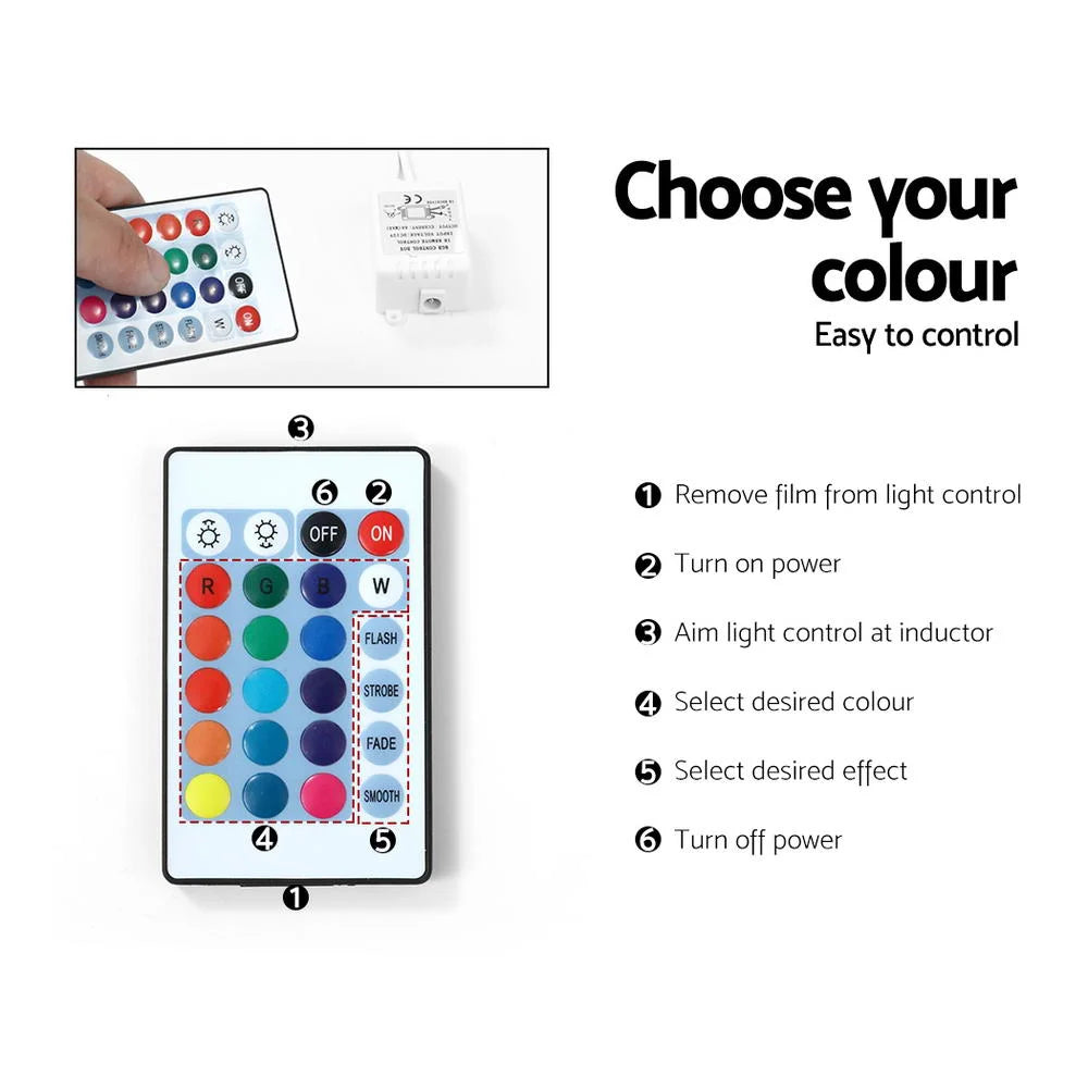 TV Cabinet Entertainment Unit Stand RGB LED Gloss Furniture