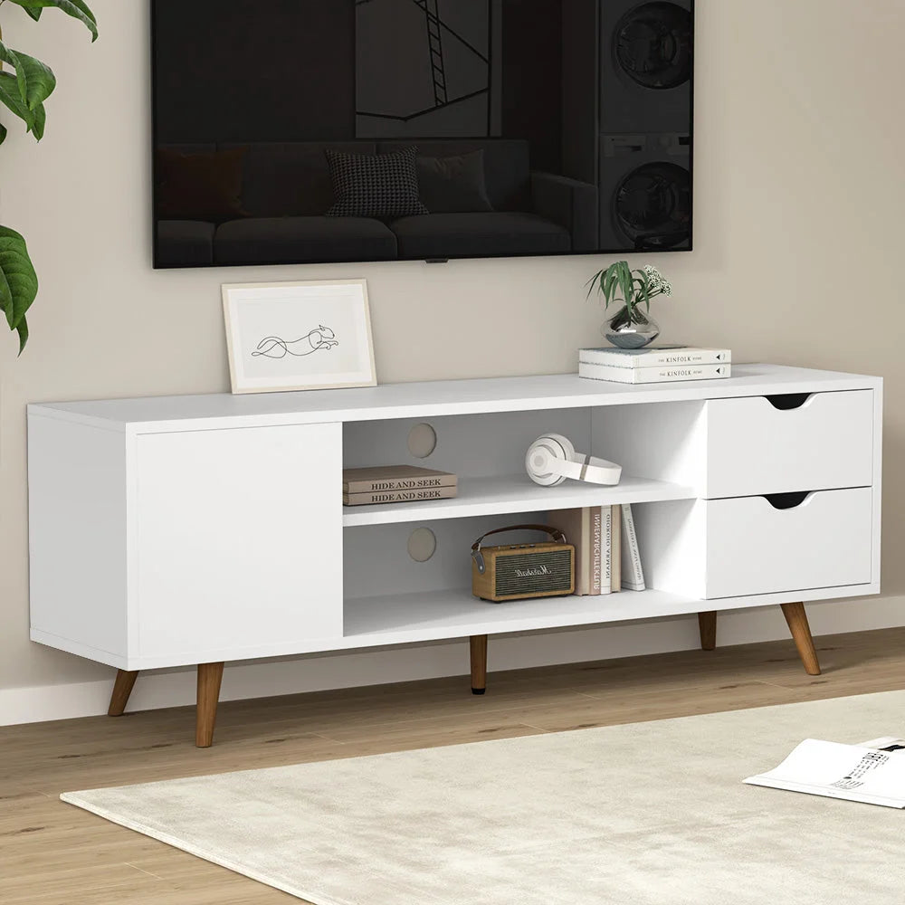 TV Cabinet Entertainment Unit Wooden Scandinavian Stand