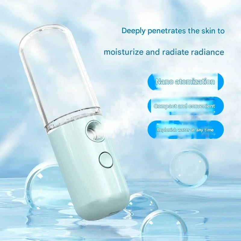 Two Portable Nano Facial Sprayer - 50ml USB Rechargeable