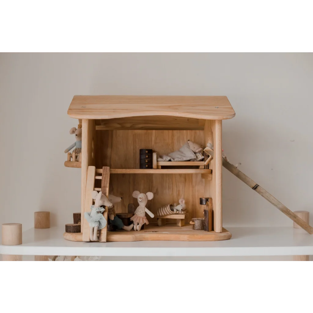 Two-Story Cottage Dollhouse for Kids