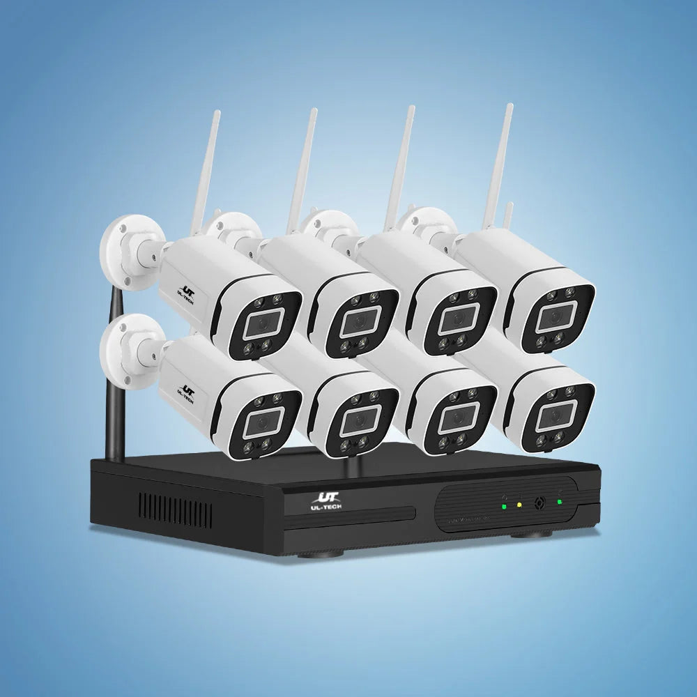 UL-Tech 3MP Wireless CCTV Security Camera System Home IP