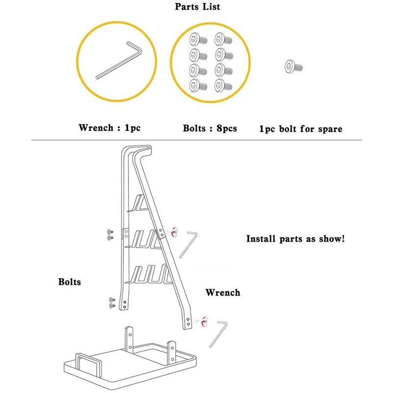 Universal Non-punch Vacuum Cleaner Floor Storage Bracket