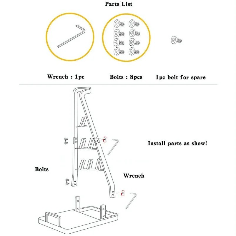Universal Non-punch Vacuum Cleaner Floor Storage Bracket