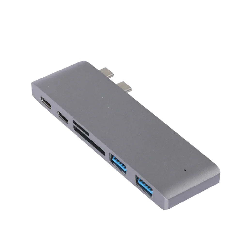 USB 3.0 Type-C HUB 6 Port Powered Adapter Grey-1975420424137347072