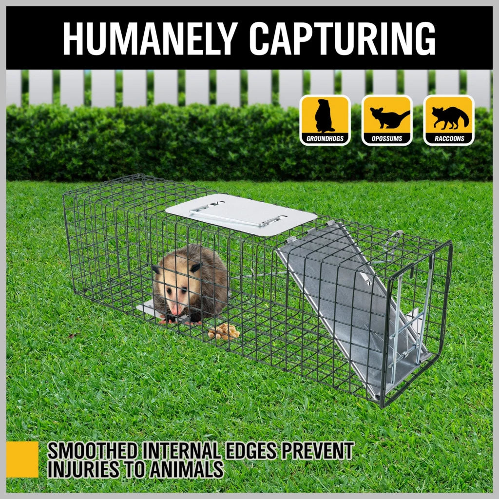 VaKa Animal Trap Cage Humane Live Steel Catch Possum Fox