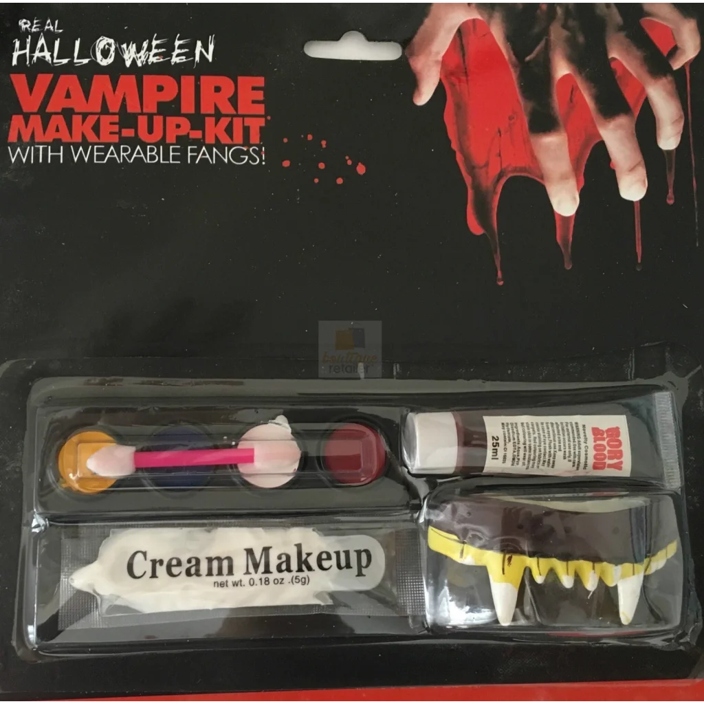 VAMPIRE MAKE UP KIT Halloween Face Paint Zombie Costume