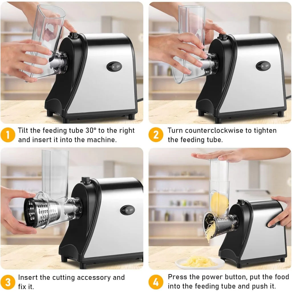 Vegetable Food Rotary Drum Grater Chopper Slicer - Home &