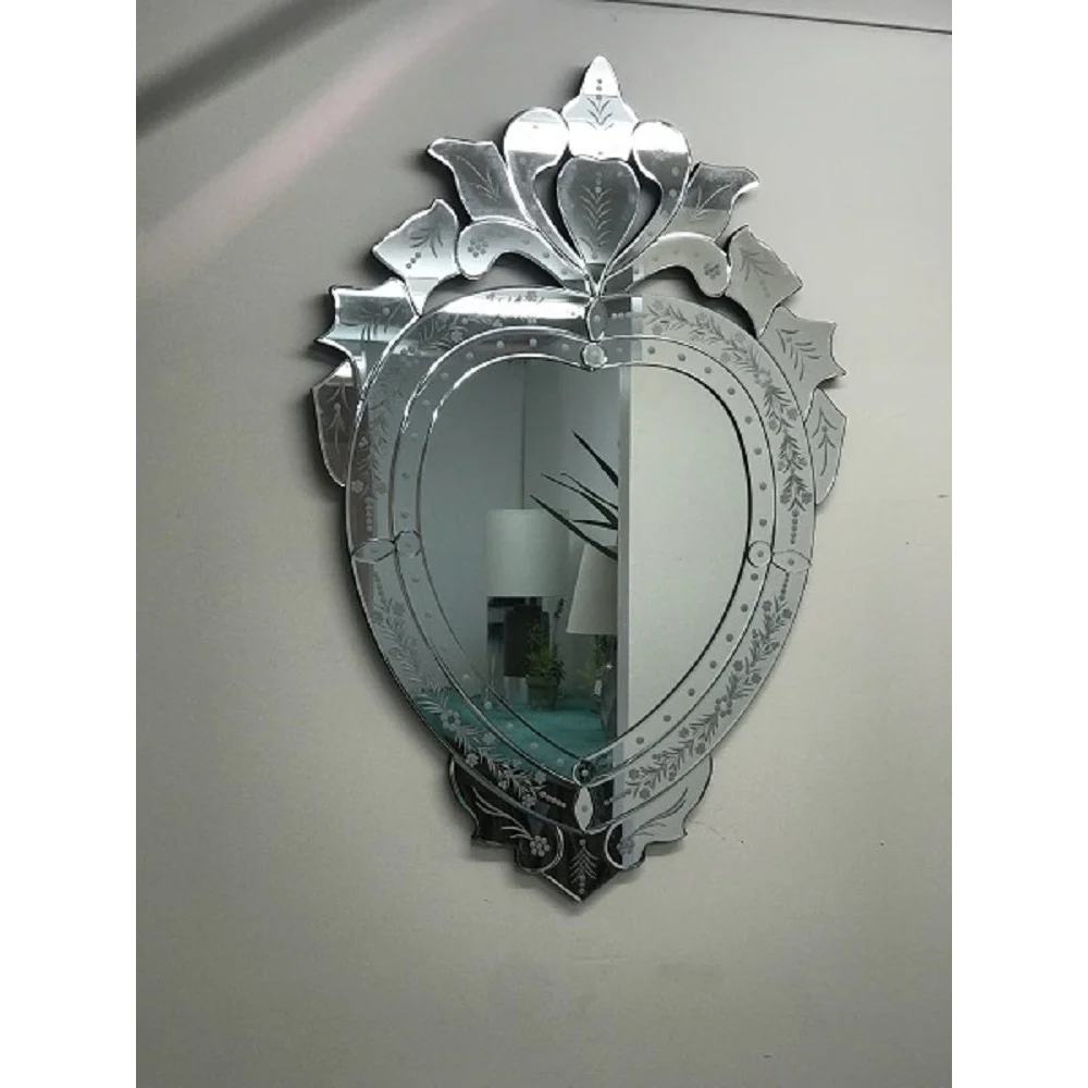 Venetian Heart Shaped Mirror Hanging Art Framed Bathroom