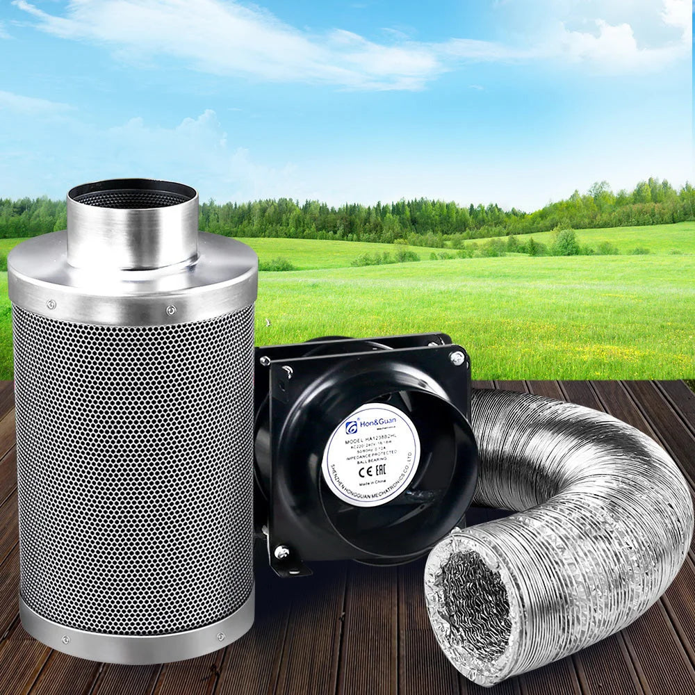 Ventilation Fan & Active Carbon Filter Ducting Kit