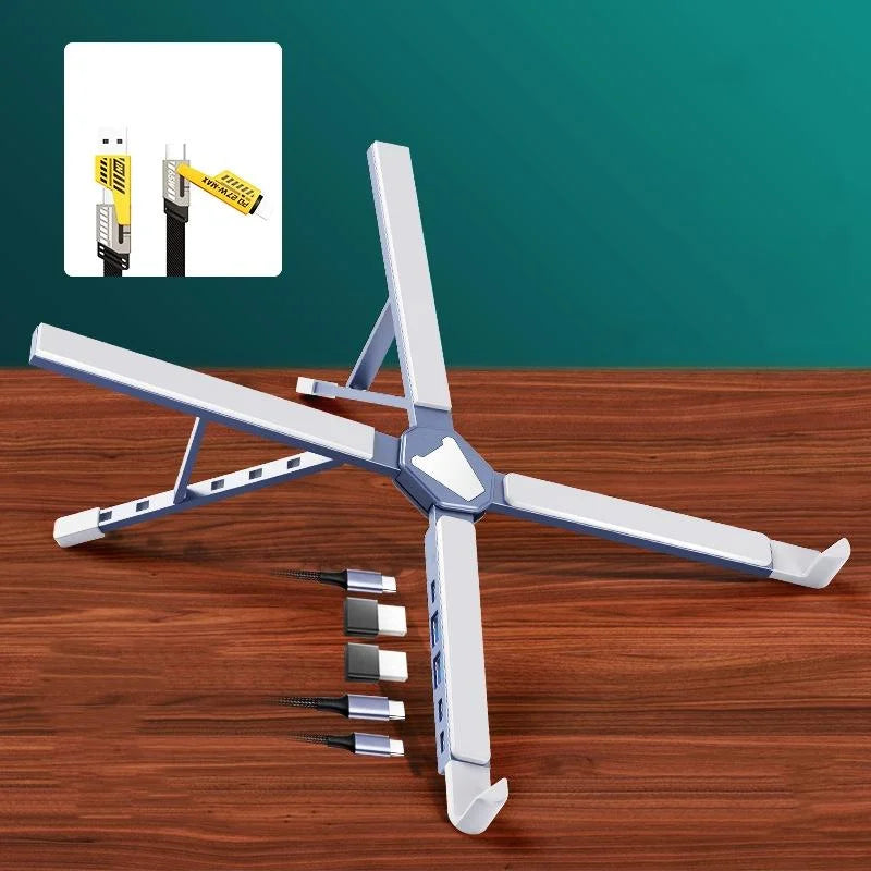 Versatile Laptop Docking Stand with Enhanced Cooling